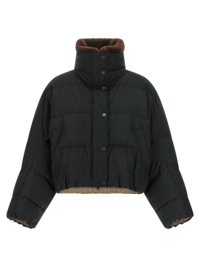 Down Jacket with Shearling collar