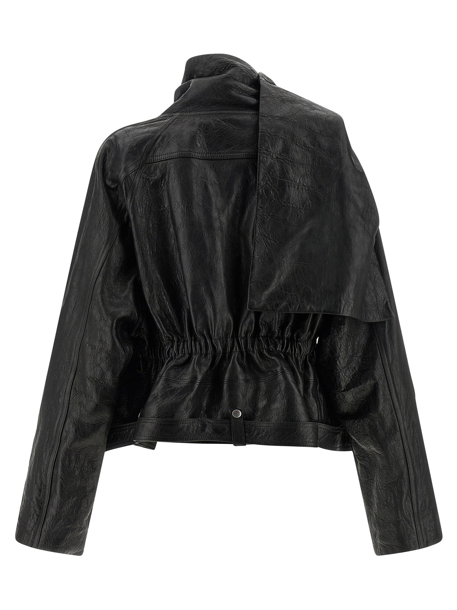 'Cropped Scarf Flight' jacket - Image 3