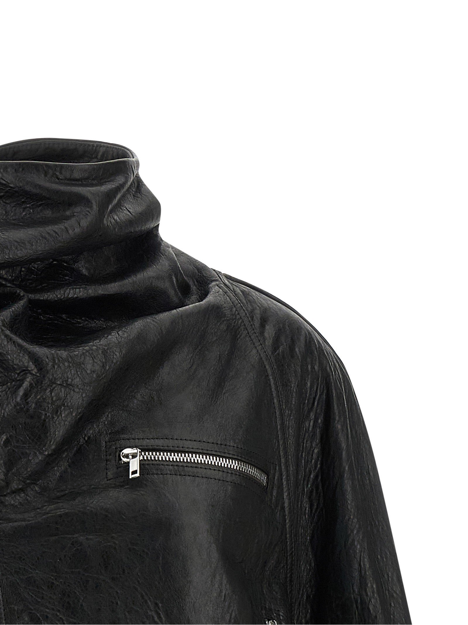 'Cropped Scarf Flight' jacket - Image 4