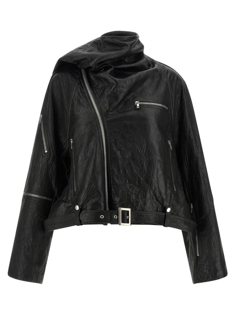 'Cropped Scarf Flight' jacket