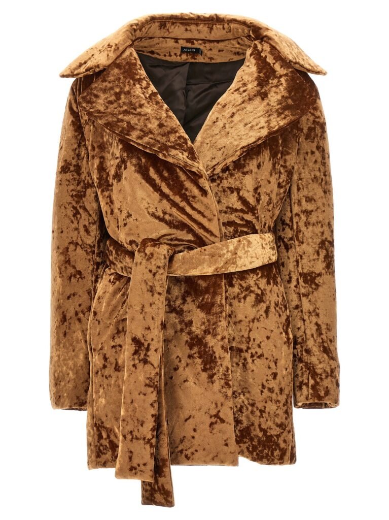 Crushed velvet' coat