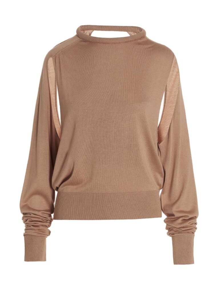 Cut out insert top sweater
