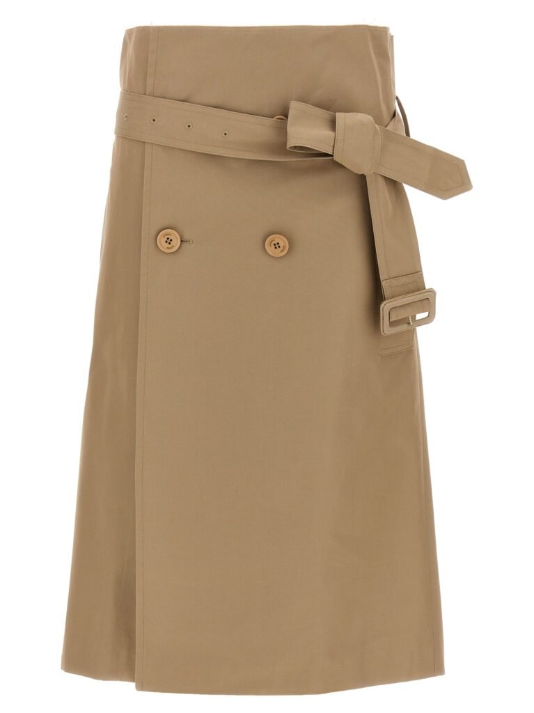 Deconstructed Trenchcoat' skirt