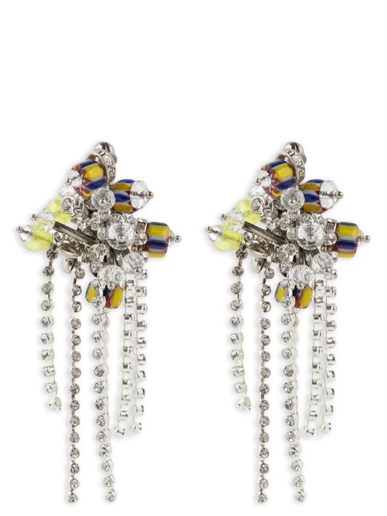 Decorated stud earrings