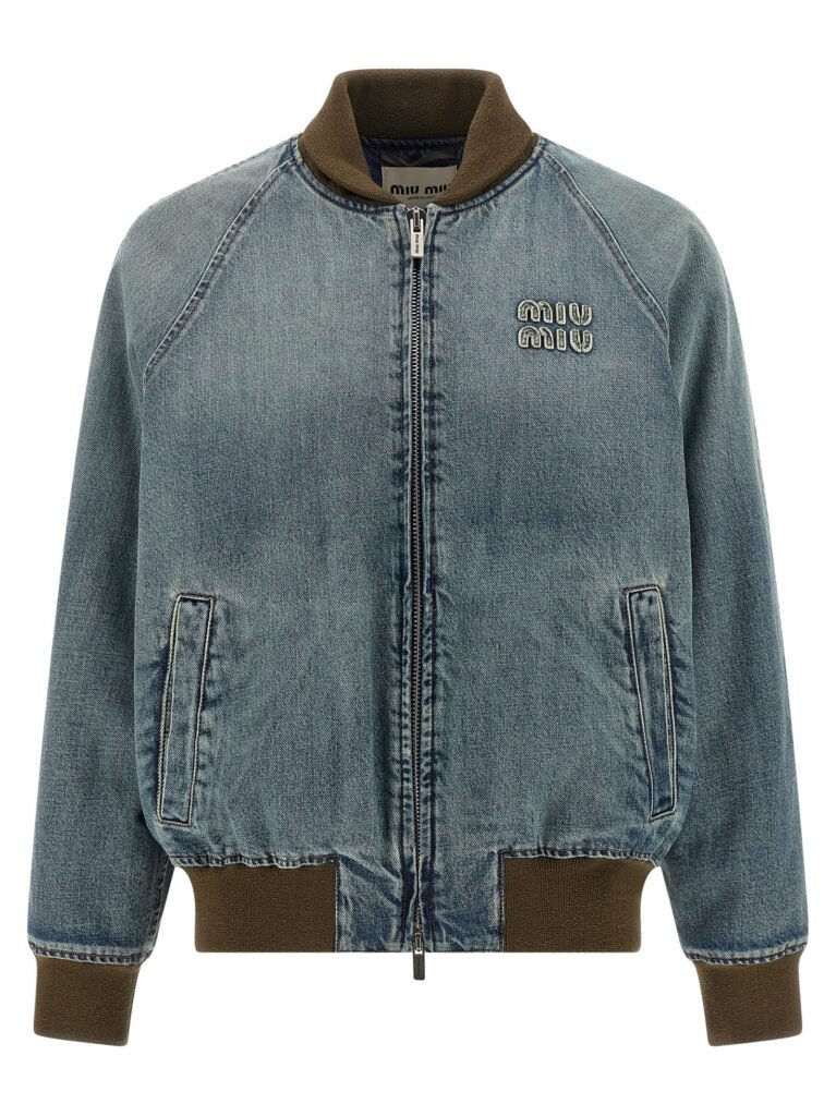 Denim bomber jacket