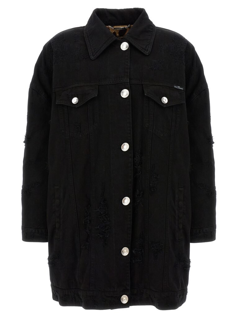 Denim long jacket