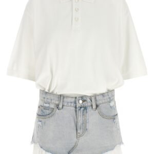 Denim skirt polo dress
