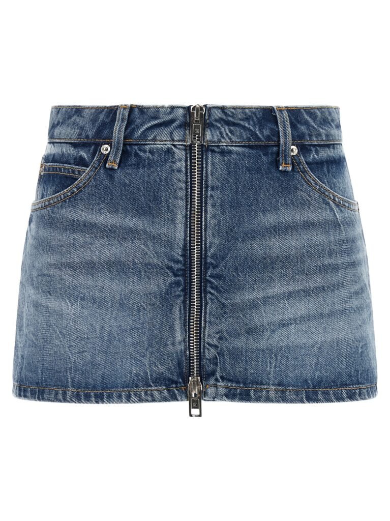 Denim skort