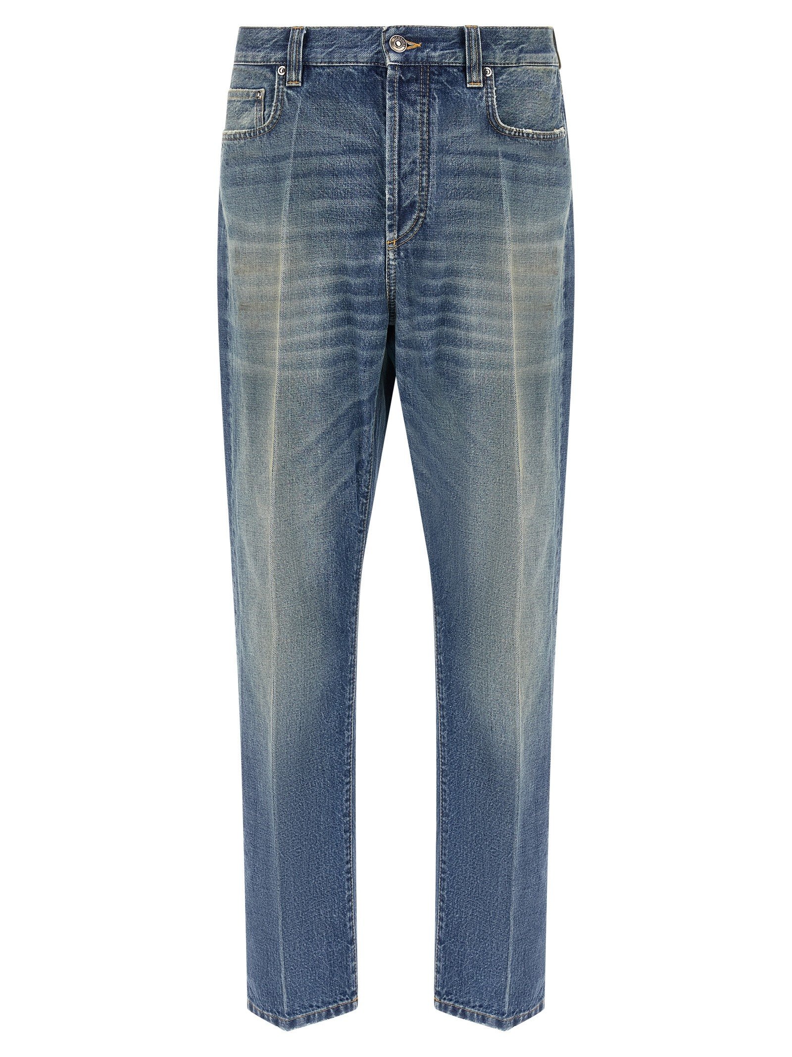 Distressed jeans