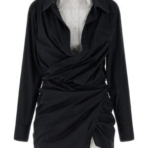 Double layer shirt dress