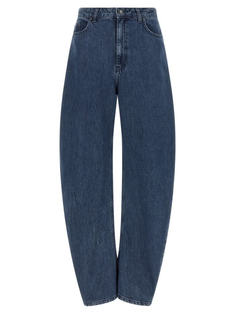 Draped Barrel Leg' jeans