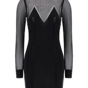 Dress with transparencies