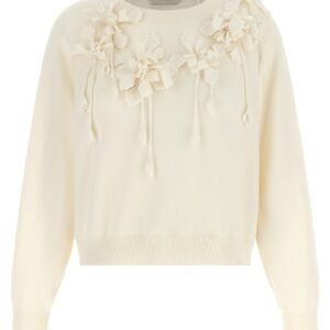 Embroidered flower sweater