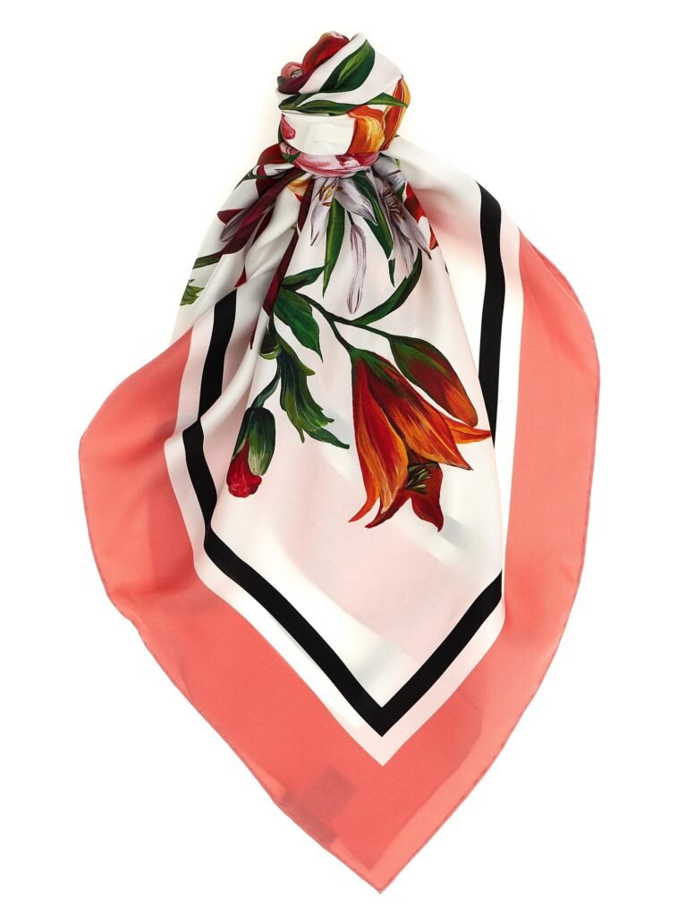 Floral print scarf