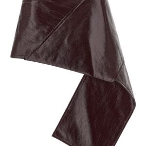 'Fold Vinyl Mini' skirt