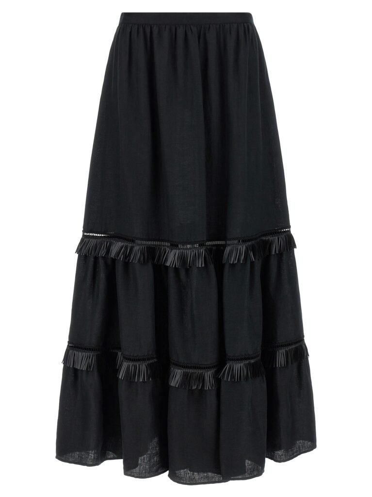 Fringed skirt