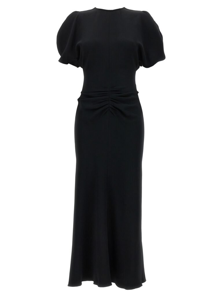 'Gathered Waist Midi' dress