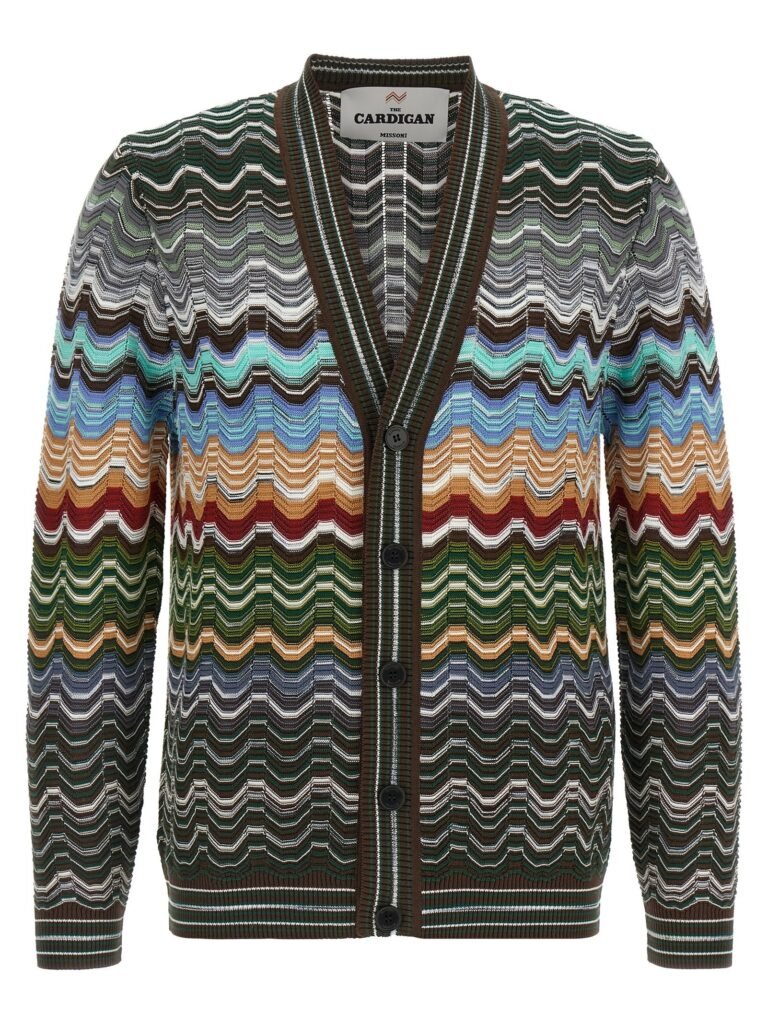 Greek pattern cardigan