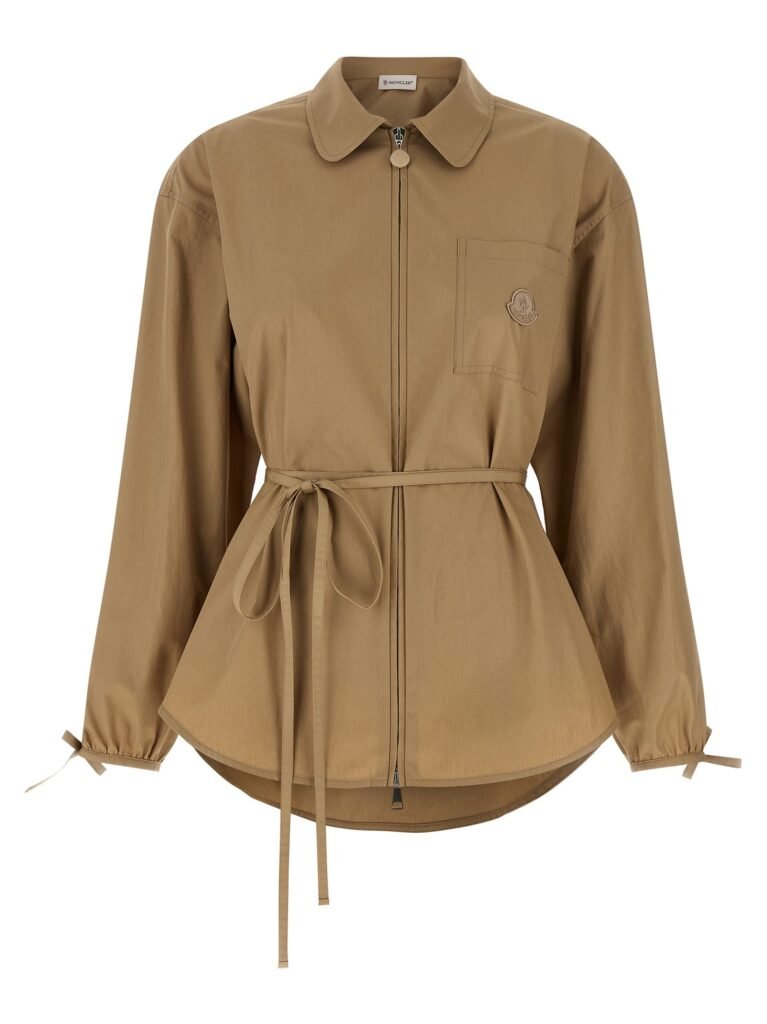 Grosgrain logo patch overshirt