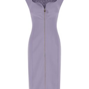 Heart-shaped neckline dress