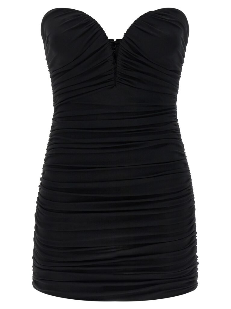 Heart-shaped neckline dress