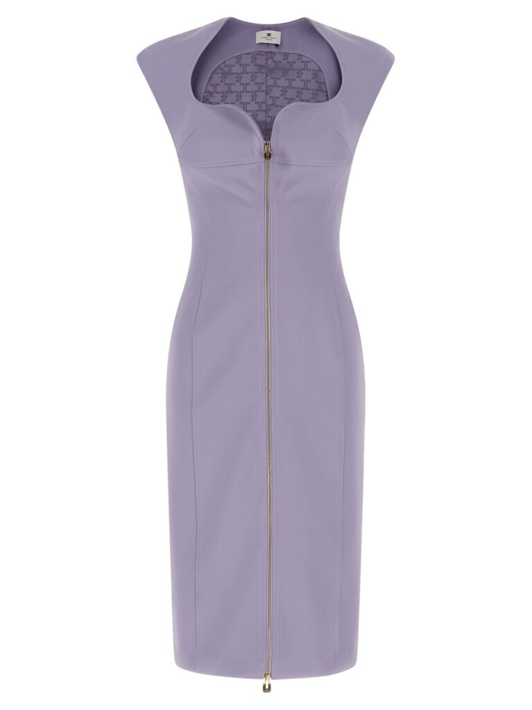 Heart-shaped neckline dress