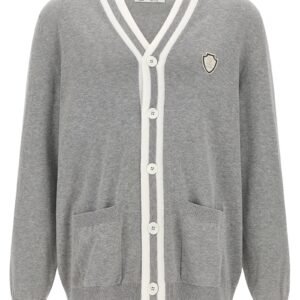 Heraldic logo cardigan