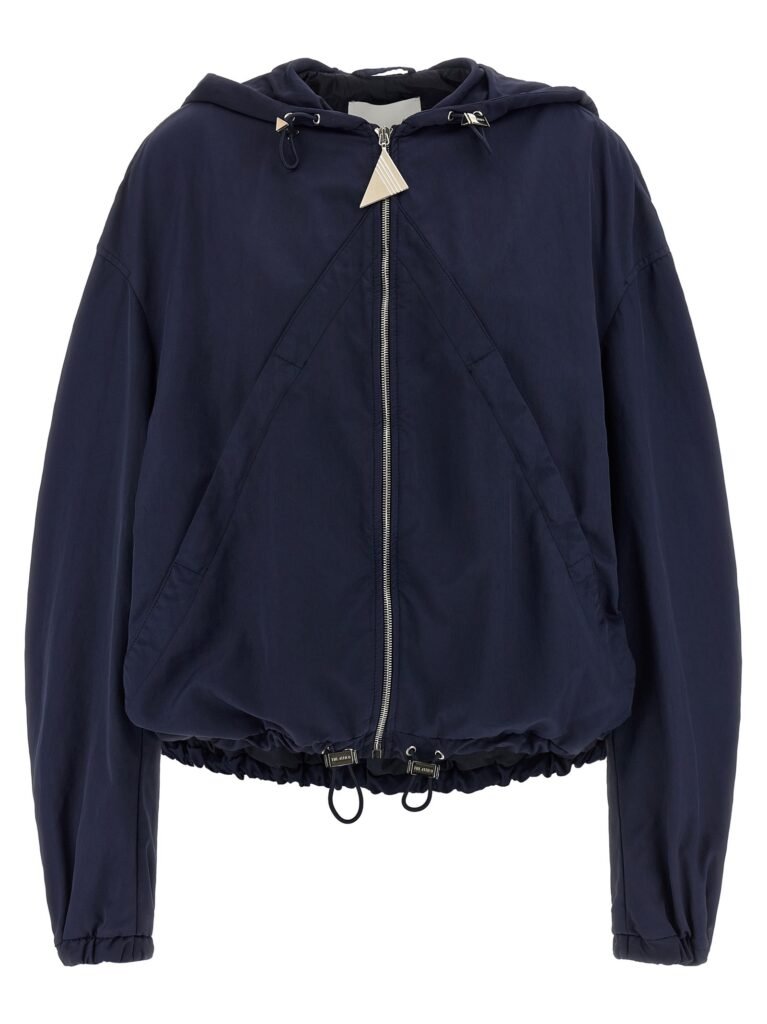 Hooded bomber jacket
