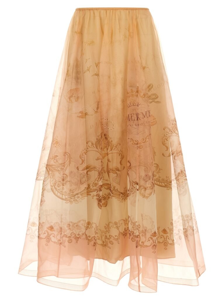 'Hypnotic Organza Maxi' skirt