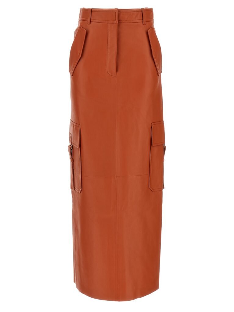Illustration' midi skirt
