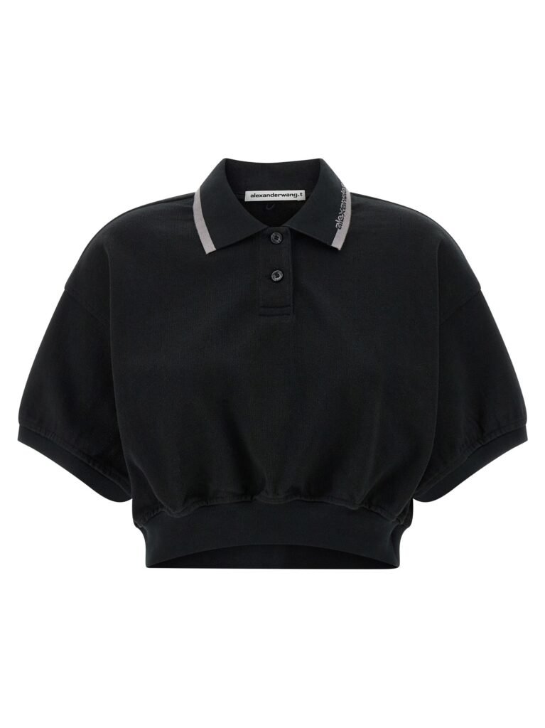 Intarsia collar polo shirt