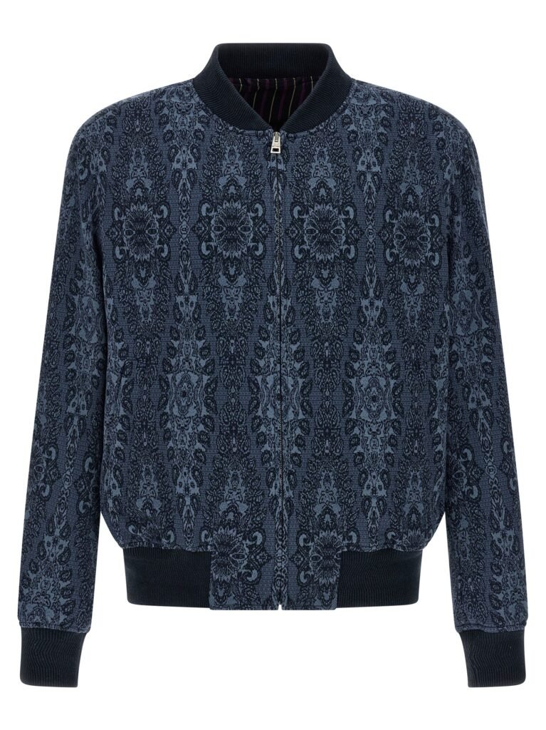 Jacquard bomber jacket