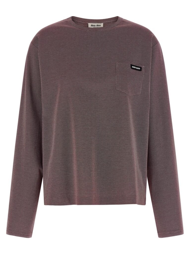 Jacquard jersey t-shirt