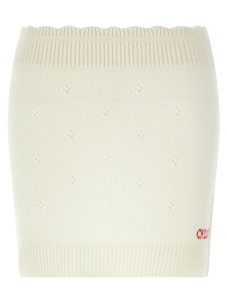 Jacquard logo skirt