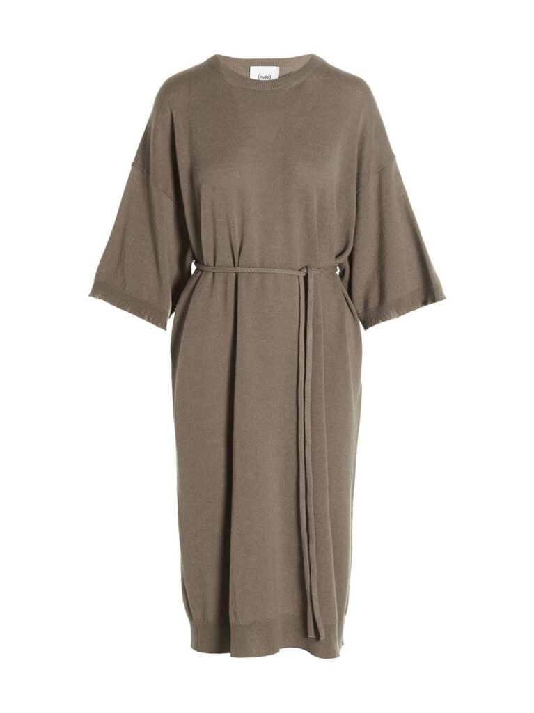 Knit long dress