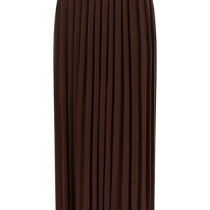 Knitted pleated skirt