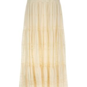 Lace insert skirt