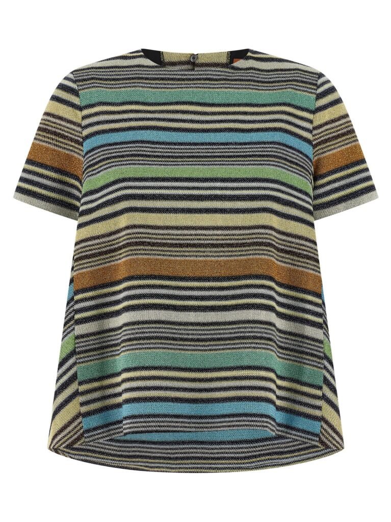 Lamé stripes t-shirt