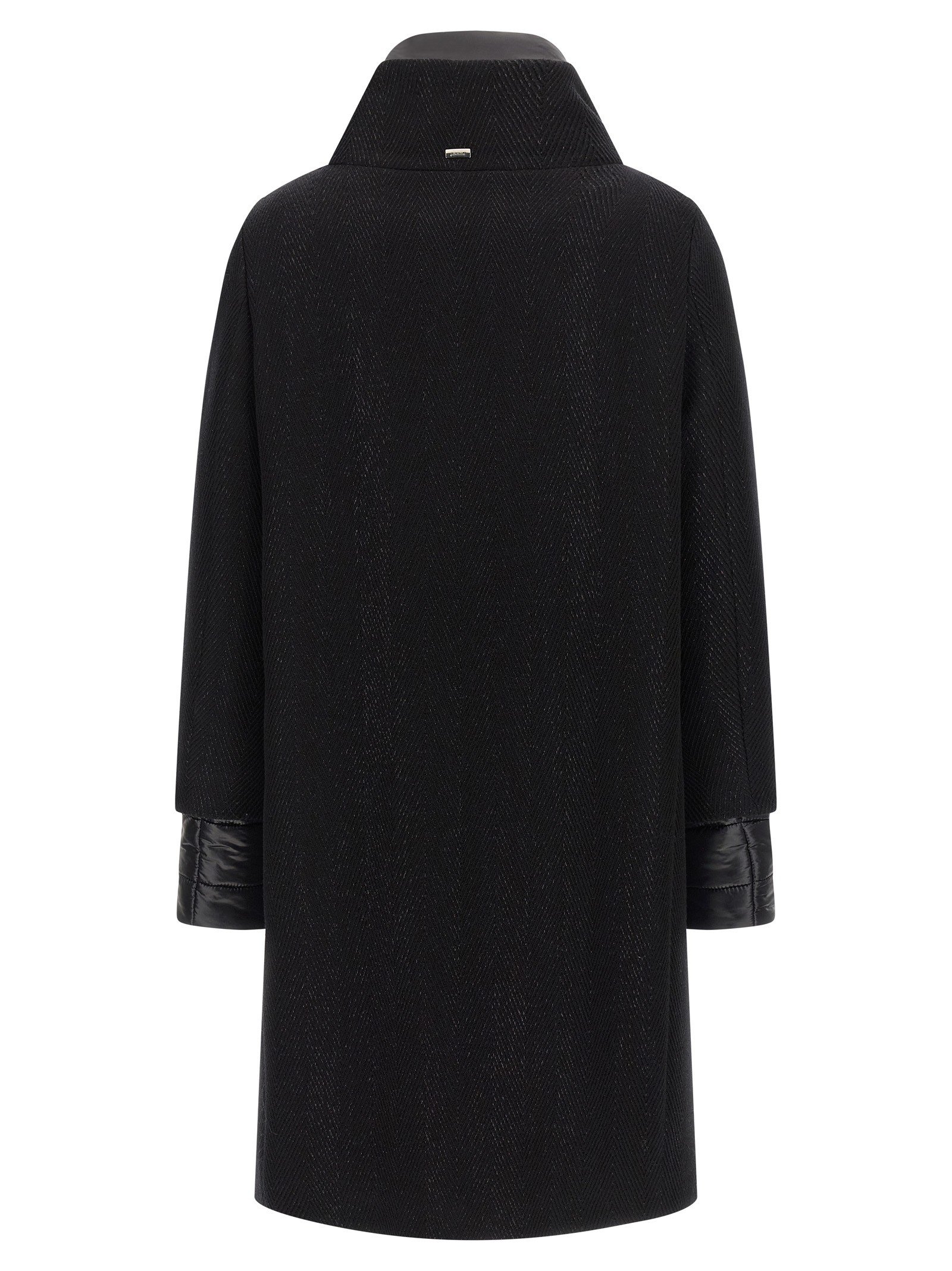 Lamé thread and wool coat - Image 2