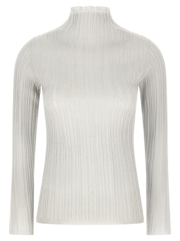 Lamé thread sweater