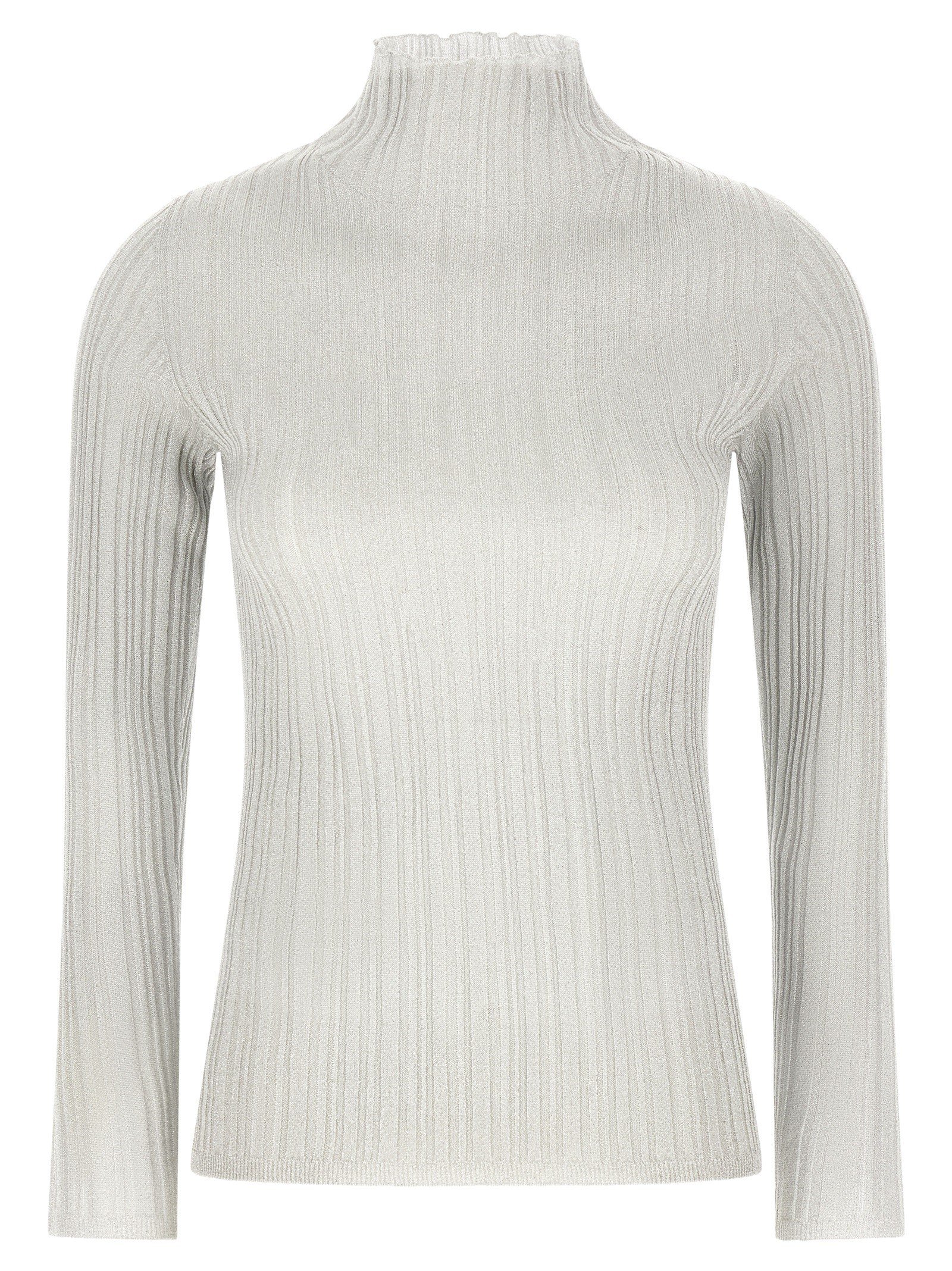 Lamé thread sweater