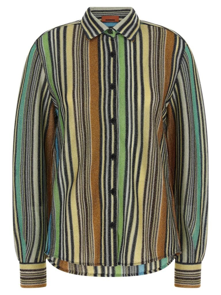 Lamé viscose shirt
