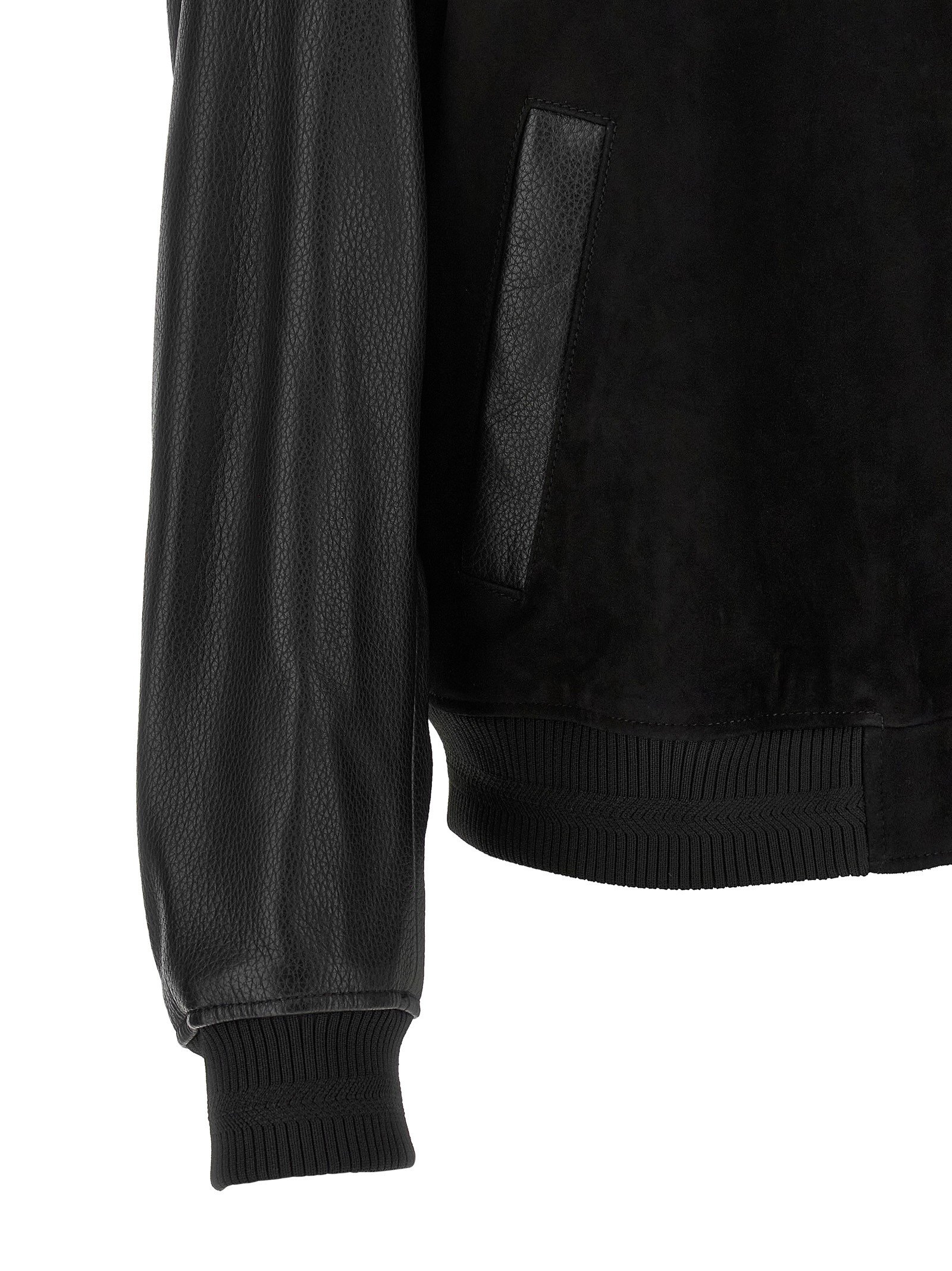 Leather bomber jacket - Image 4