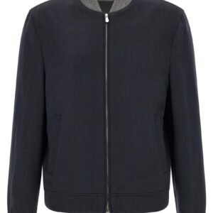 Light flannel bomber jacket