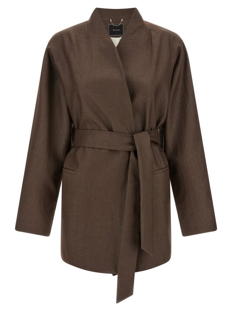 Linen blend blazer
