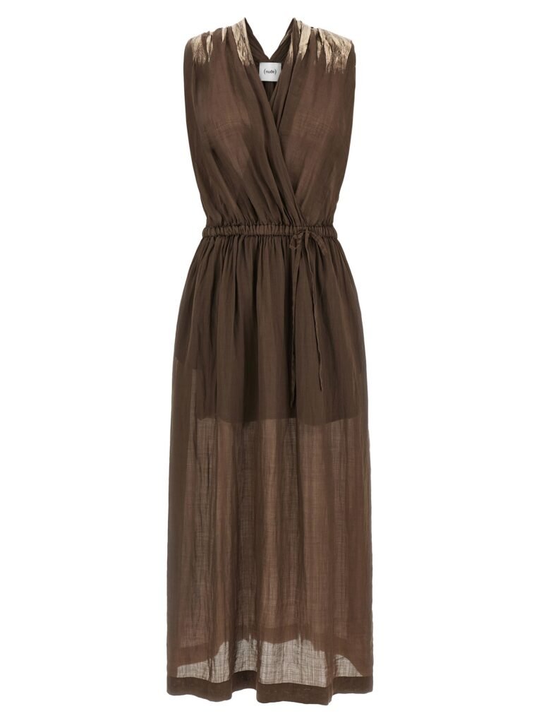 Linen blend dress