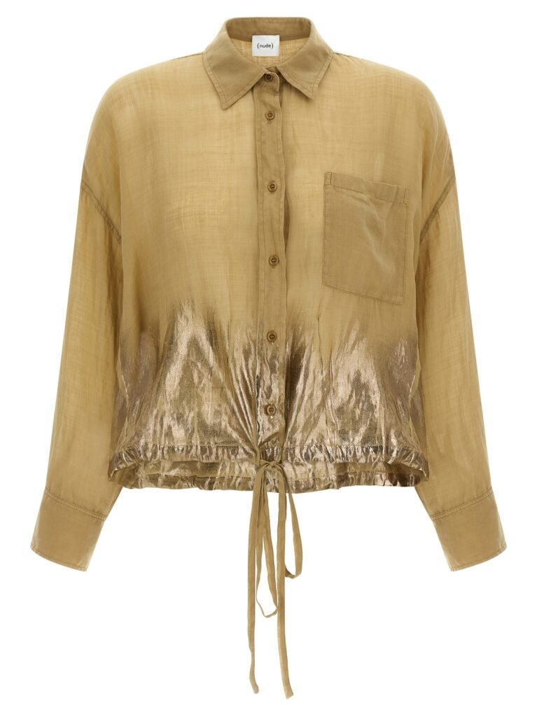 Linen blend shirt