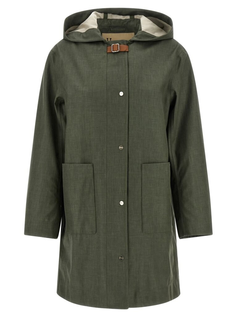 Linen raincoat