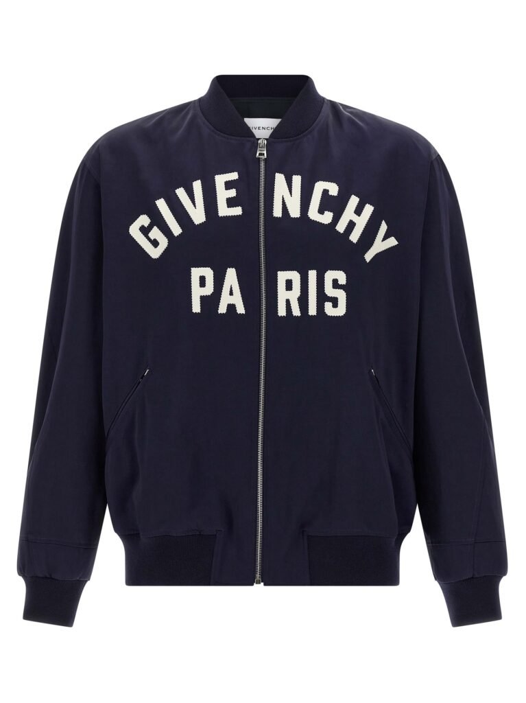Logo bomber jacket