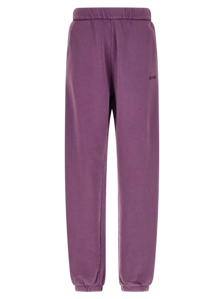 Logo embroidery joggers